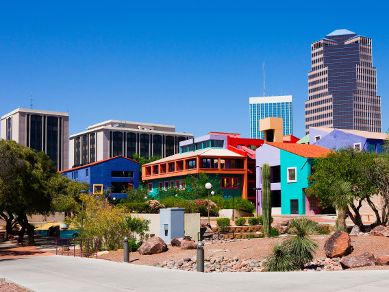 colorful buildings in tucson